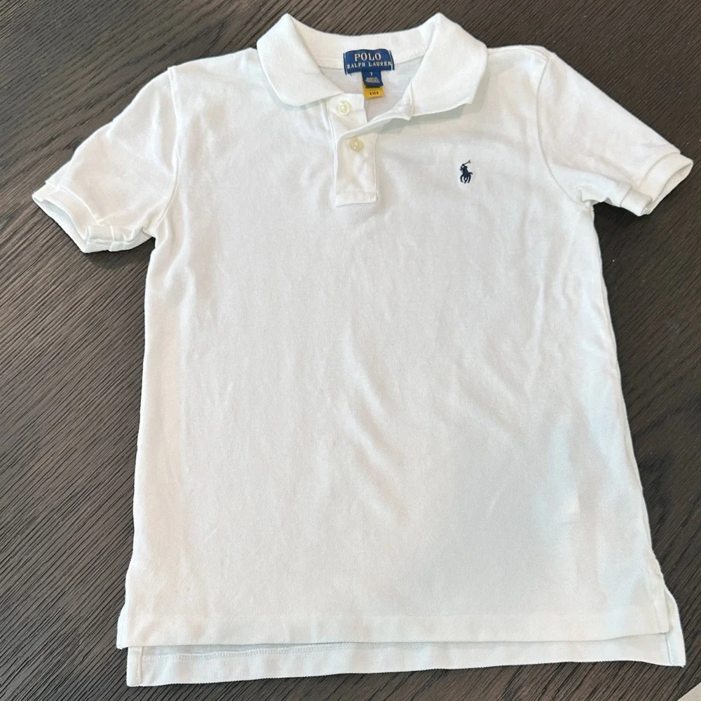 Polo by Ralph Lauren Kids White Polo Shirt - Picture 2 of 4